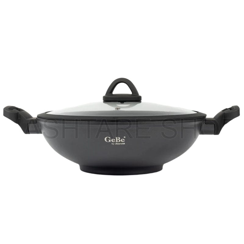 GeBe Non-Stick Wok Pan | طنجرة واسعة 32 سم