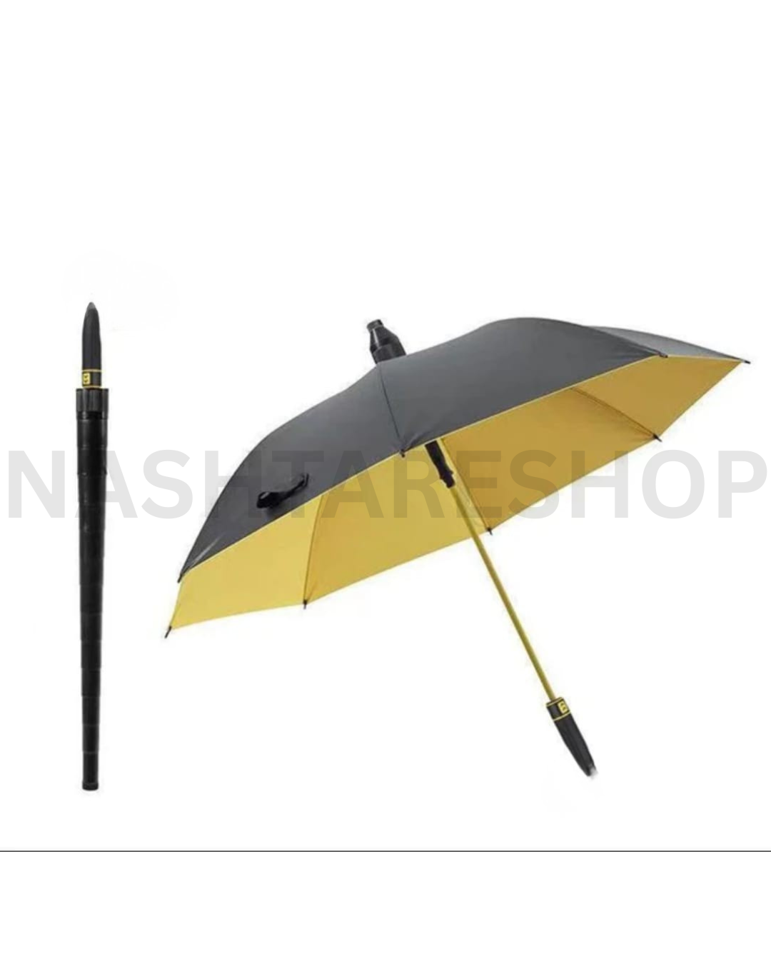 Windproof Long Handle Umbrella, With Plastic Cover