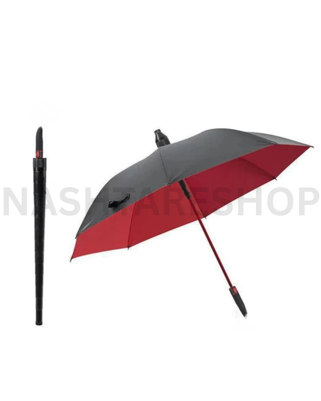 Windproof Long Handle Umbrella, With Plastic Cover