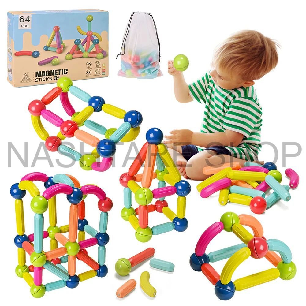 Magnetic Sticks Set | طقم أعواد مغناطيسية
