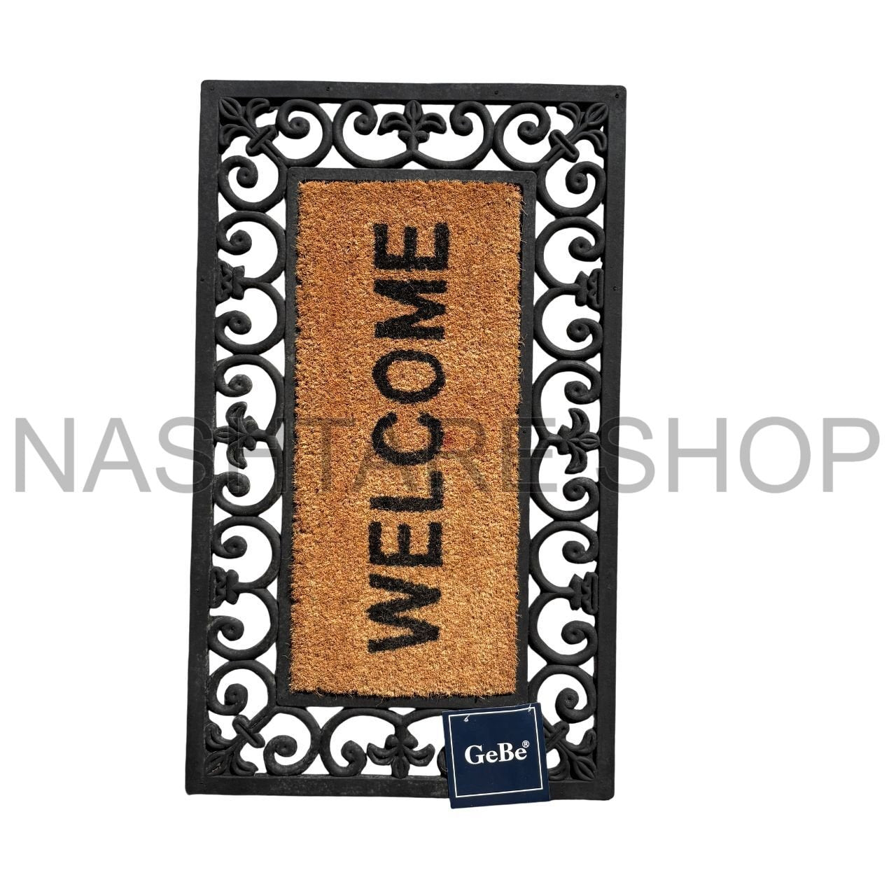 Waterproof Straw &amp; Rubber Doormat | دعاسة قش وكاوتشوك مقاومة للماء