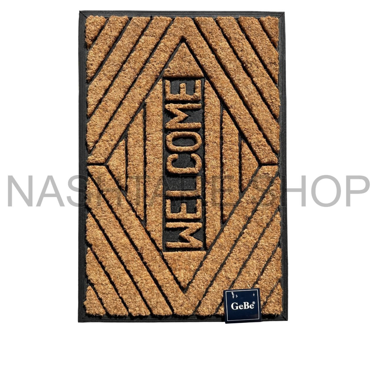 Waterproof Straw &amp; Rubber Doormat | دعاسة قش وكاوتشوك مقاومة للماء