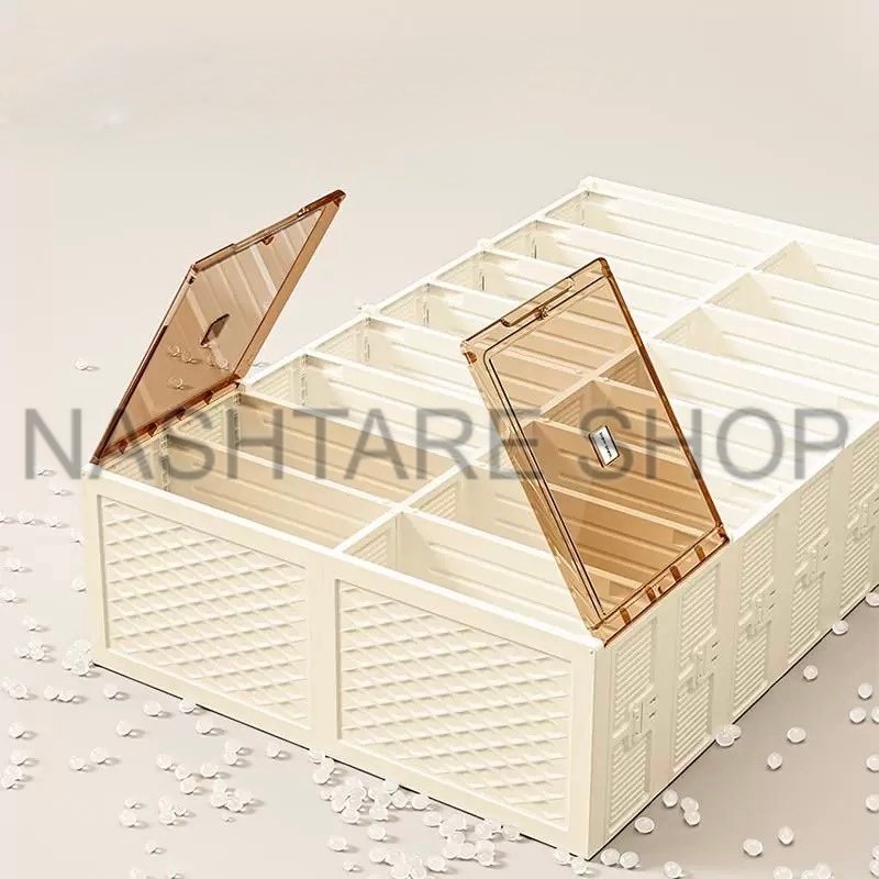 Folding Transparent Shoe Cabinet | خزانة أحذية شفافة قابلة للطي