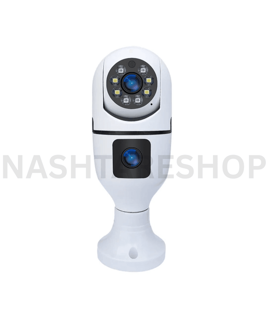 Dual lens bulb camera - كاميرا لمبة بعدستين
