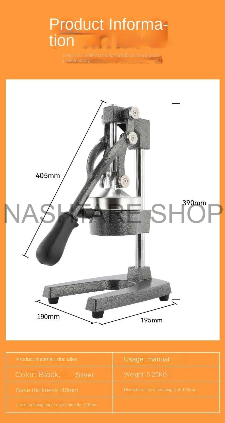 Manual Stainless Steel Juicer (GeBe) عصارة ليمون يدوية