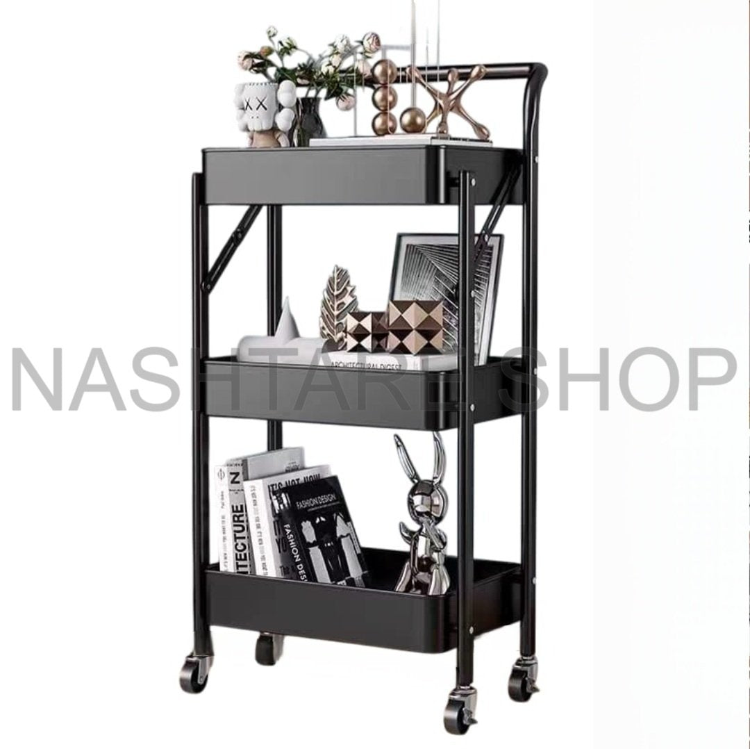 Multi-Layer Storage Trolley Rack | رف متحرك متعدد الطبقات