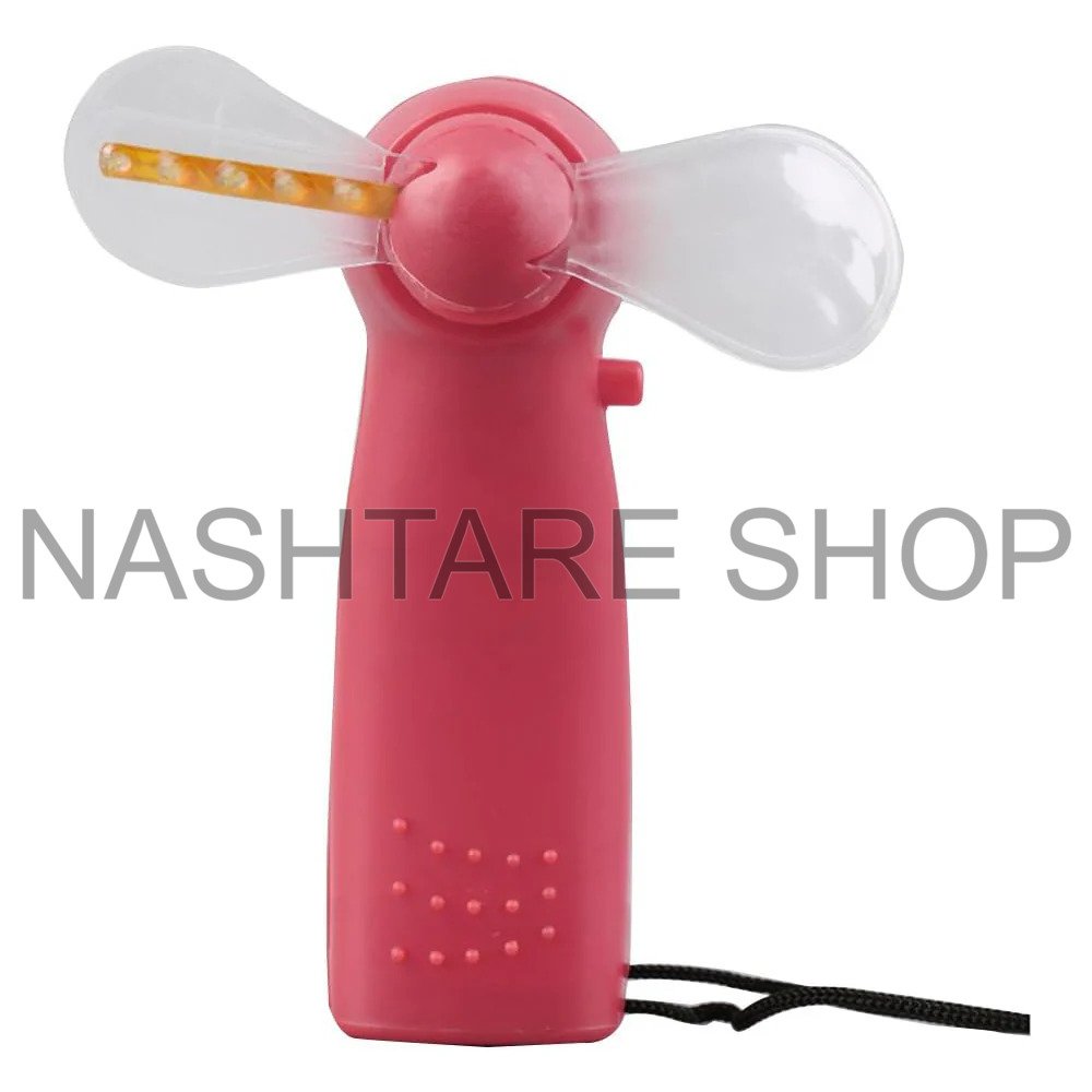 LED Handheld Cooling Fan with Strap | مروحة تبريد محمولة بمصابيح