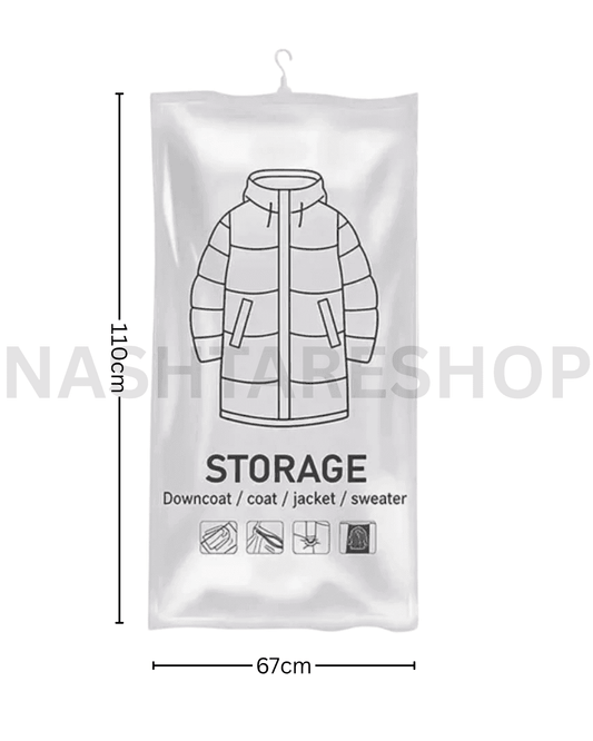 Vacuum bag with hook - كيس تخزين مفرغ الهواء مع خطاف