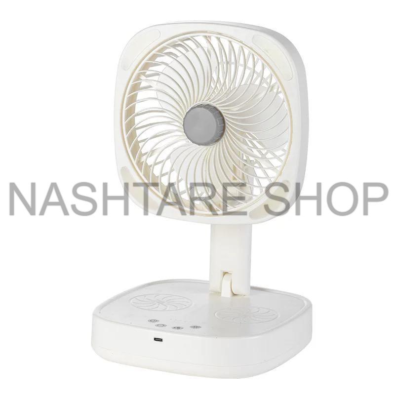 USB Portable desk lamp fan | مروحة دوران مع مصباح
