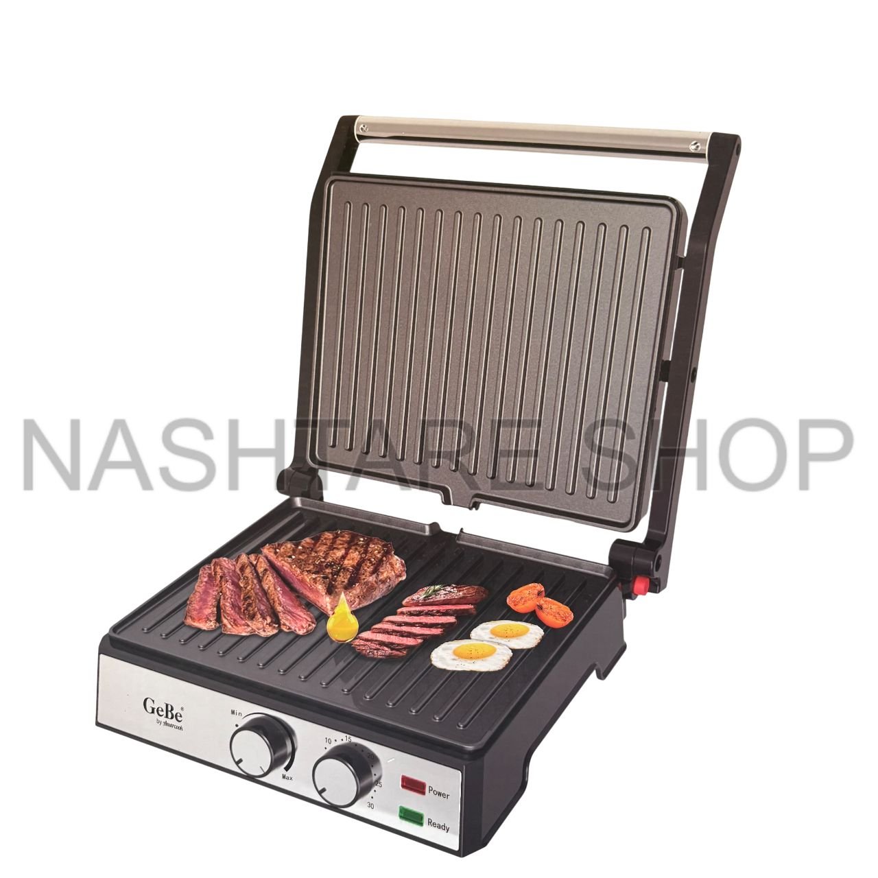 Gebe 2000W Multi-Function Electric Contact Grill | شواية كهربائية متعددة الوظائف 2000 واط