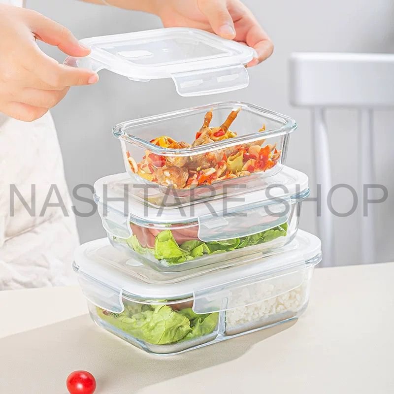 Tupperware Glassware 3-Piece Set | طقم أوعية زجاجية تابر وير 3 قطع
