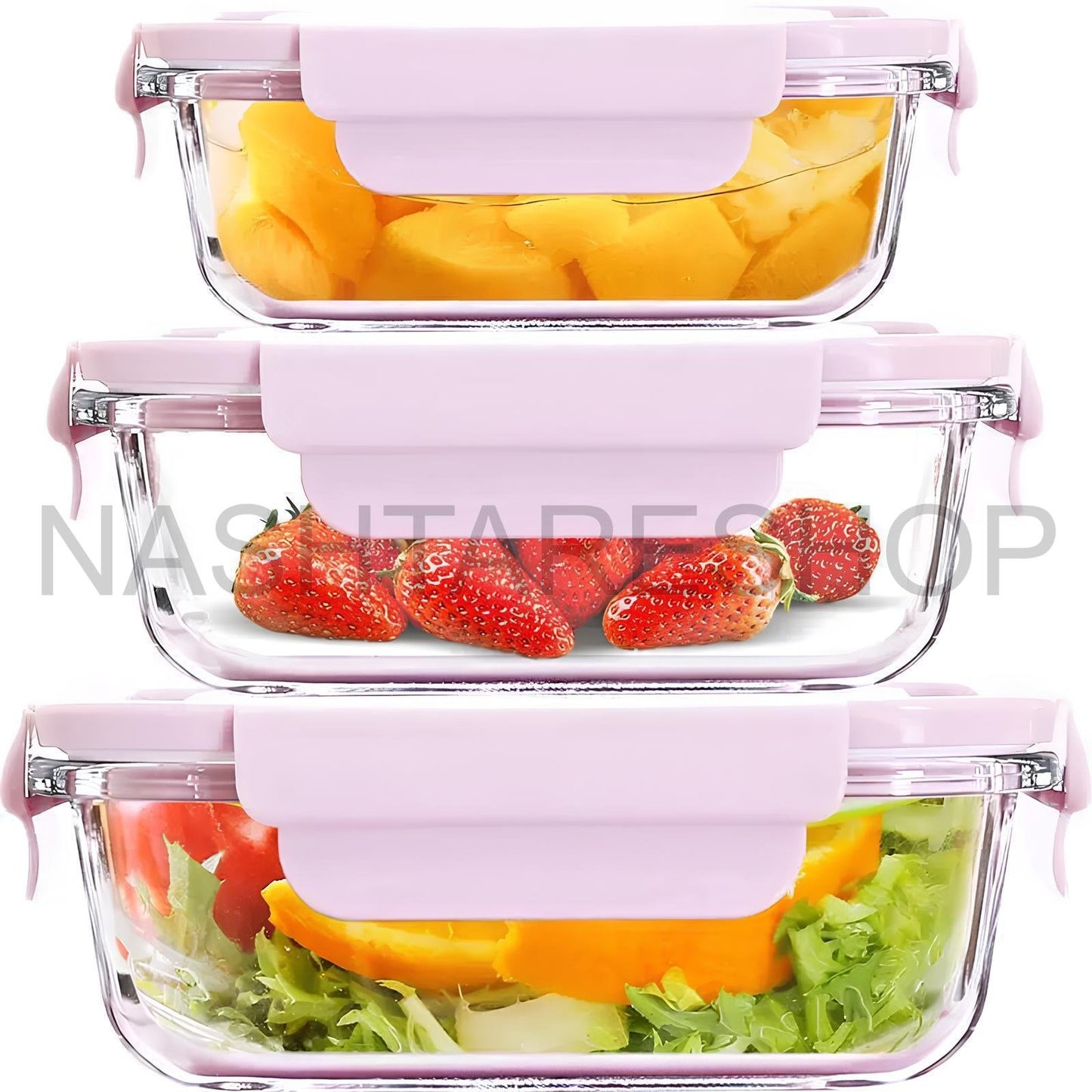 Fresh Glass Preservation Bowls | أوعية حفظ زجاجية فريش