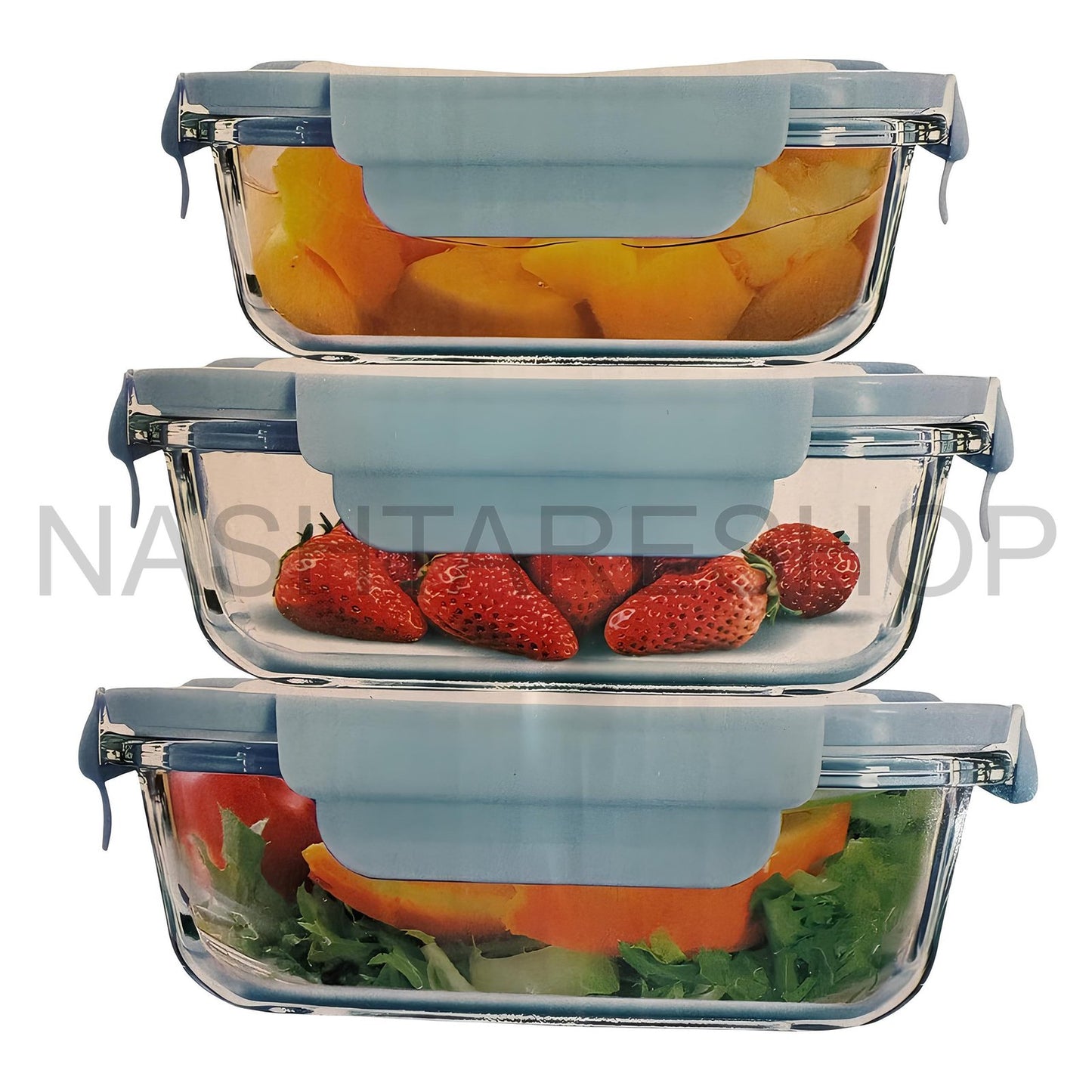 Fresh Glass Preservation Bowls | أوعية حفظ زجاجية فريش