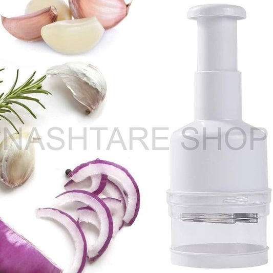 Manual Vegetable & Garlic Chopper | قطاعة خضار وثوم يدوية