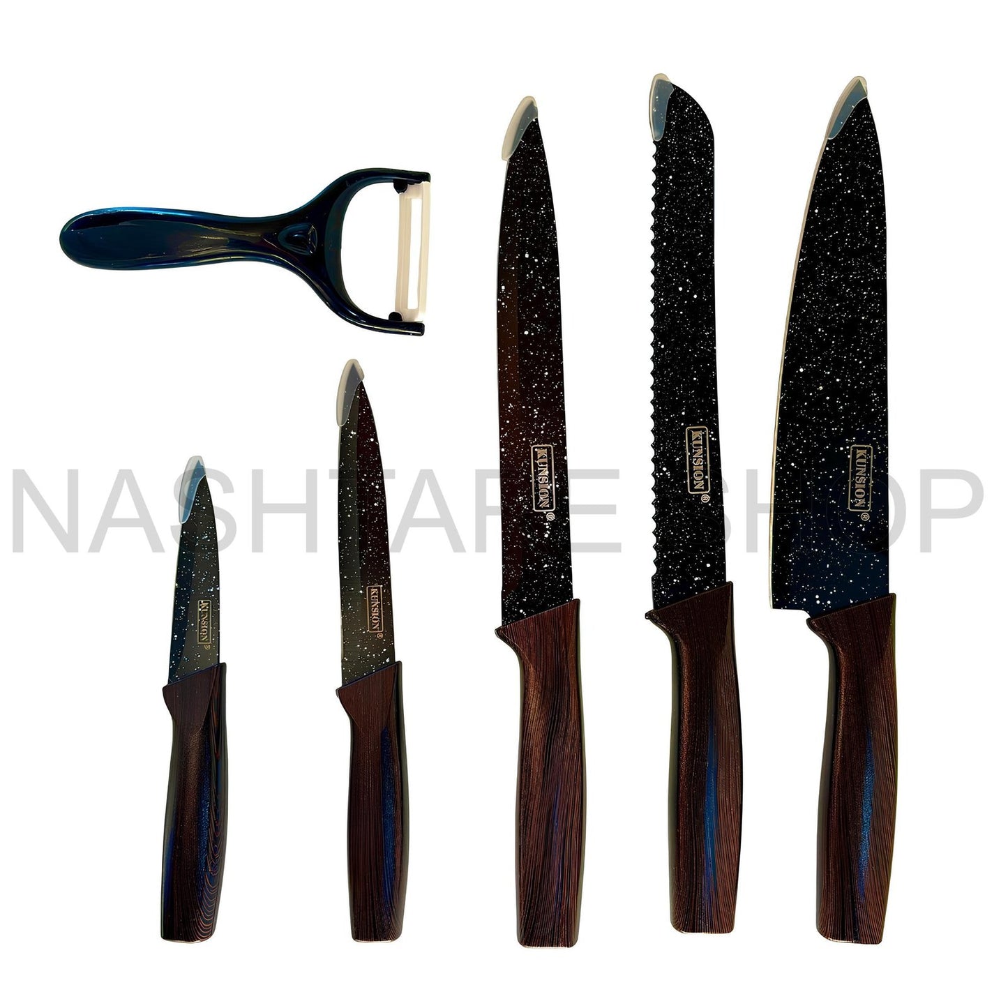 KUNSION 6 PCS Knife Set | طقم سكاكين 6 قطع من كُنْسيون