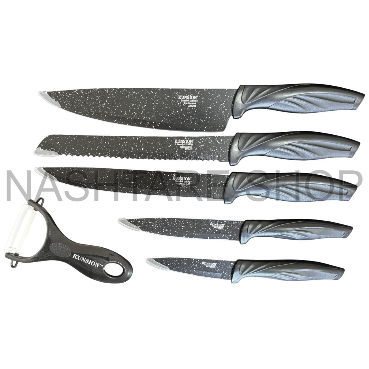 KUNSION 6 PCS Knife Set | طقم سكاكين 6 قطع من كُنْسيون