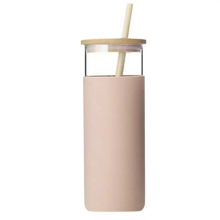 Insulated Glass Cup | كوب زجاجي بغطاء خشبي