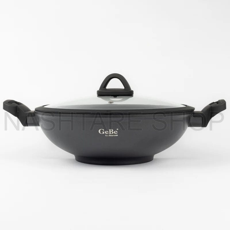 GeBe Non-Stick Wok Pan | طنجرة واسعة 32 سم