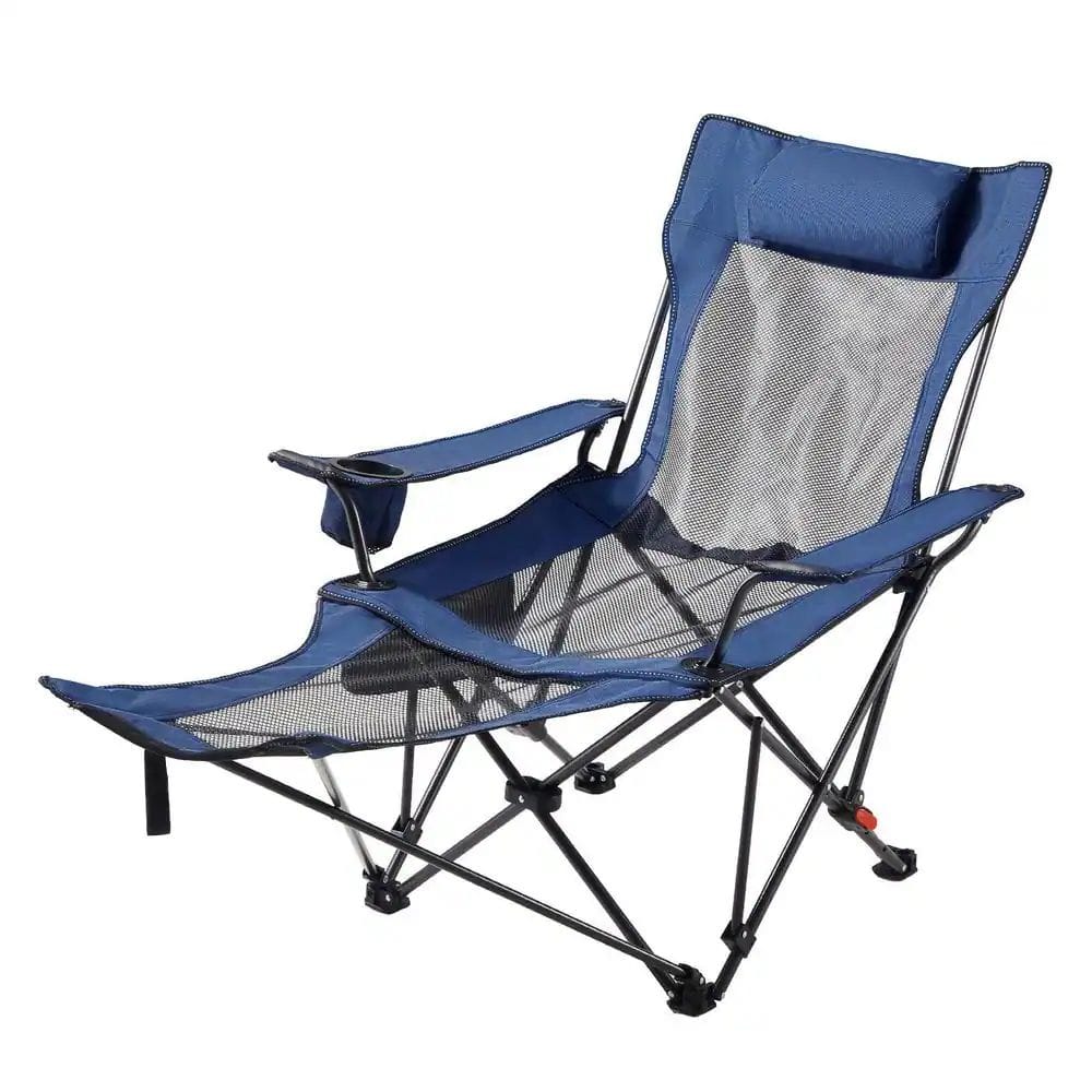 Portable Camping Chair With Footrest | كرسي تخييم مع مسند قدمين