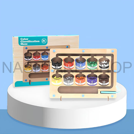 Magnetic Color Number Maze | لعبة المتاهة المغناطيسية