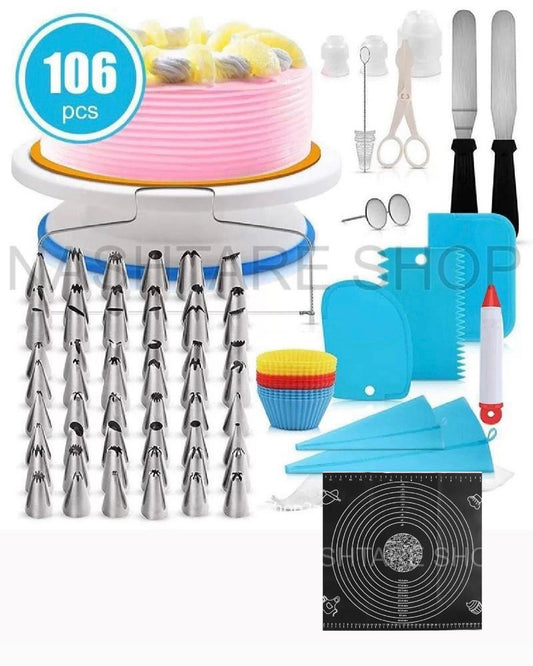 106 Pcs Cake Decorating Kit | عدة تزيين الكيك 106 قطعة