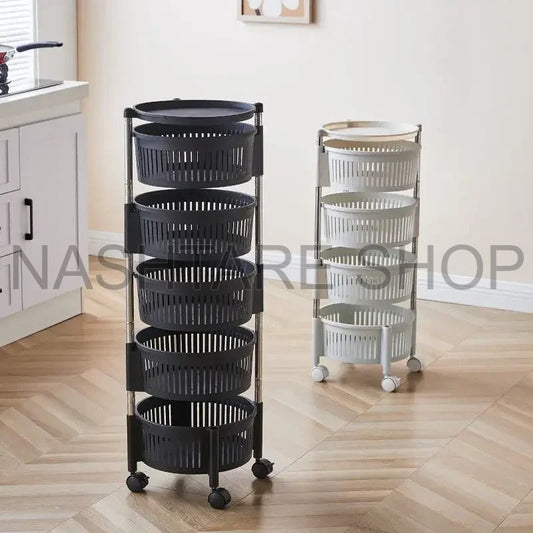 Rotatable Rack For Kitchen & Bathroom | رف دوار للمطبخ والحمام