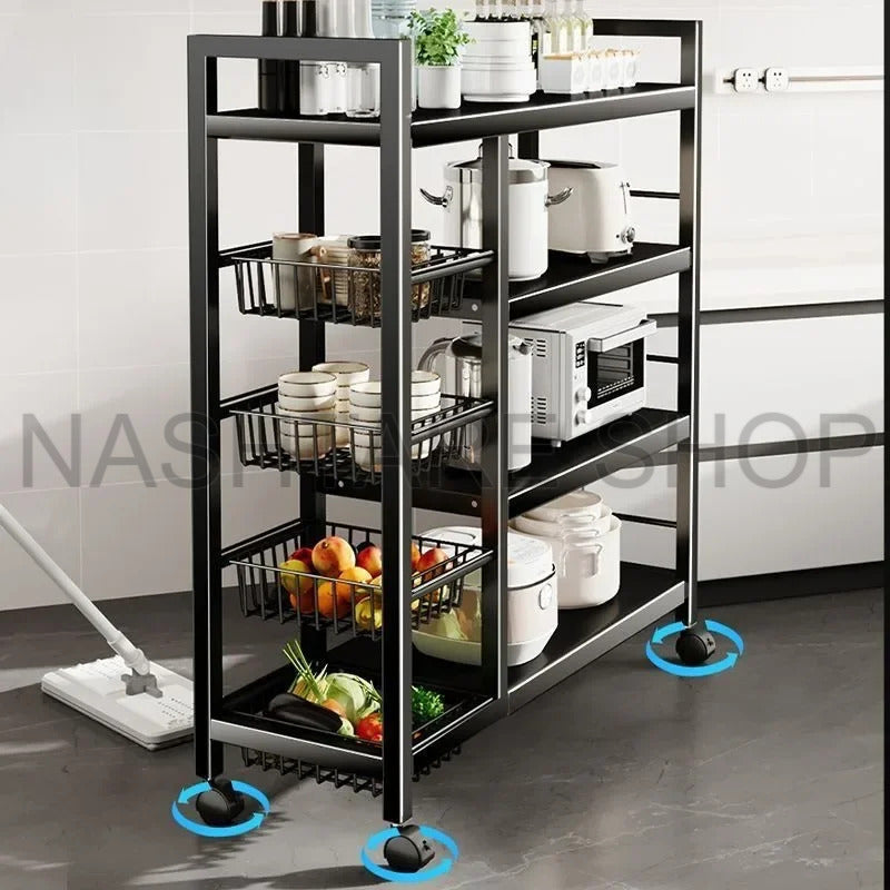Fruit and Microwave Shelf With Basket | رف ميكروويف مع سلة للفواكه