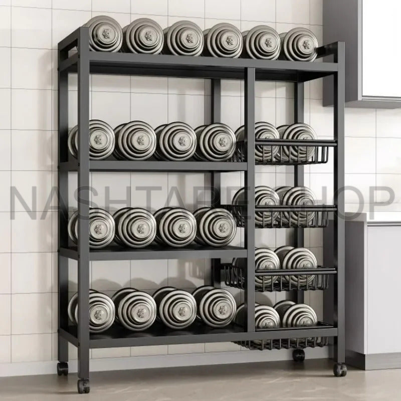 Fruit and Microwave Shelf With Basket | رف ميكروويف مع سلة للفواكه