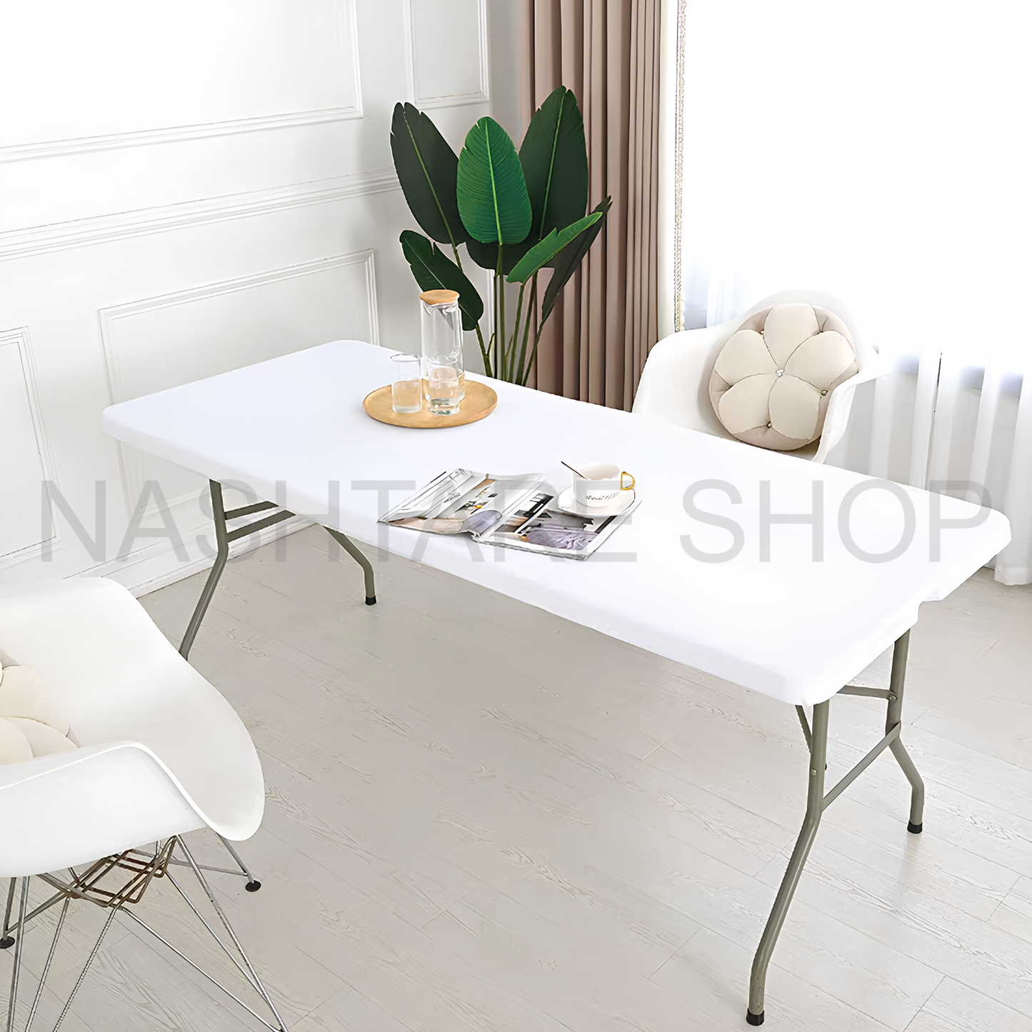 Portable Plastic Folding Table "طاولة بلاستيكية قابلة للطي محمولة"