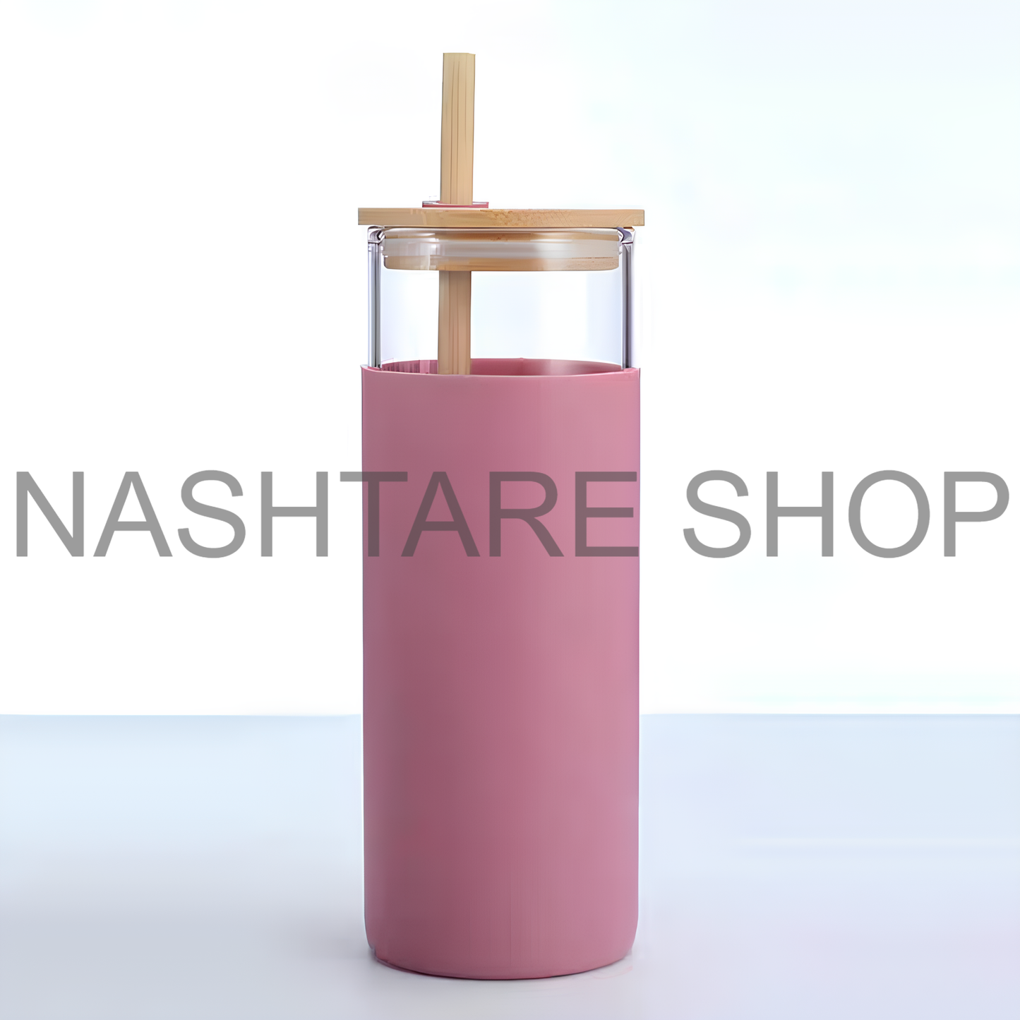 Insulated Glass Cup | كوب زجاجي بغطاء خشبي