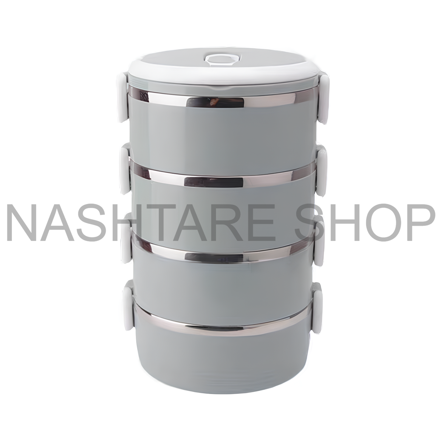 Stainless Steel Stackable Lunch Box | علبة غداء ستانلس ستيل متعددة الطبقات