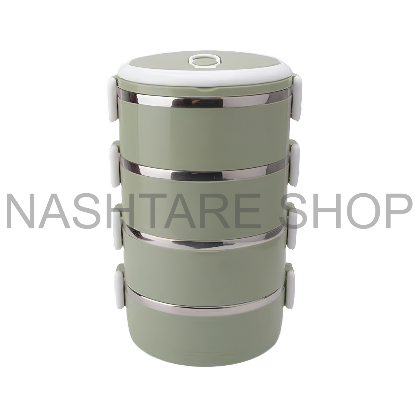 Stainless Steel Stackable Lunch Box | علبة غداء ستانلس ستيل متعددة الطبقات