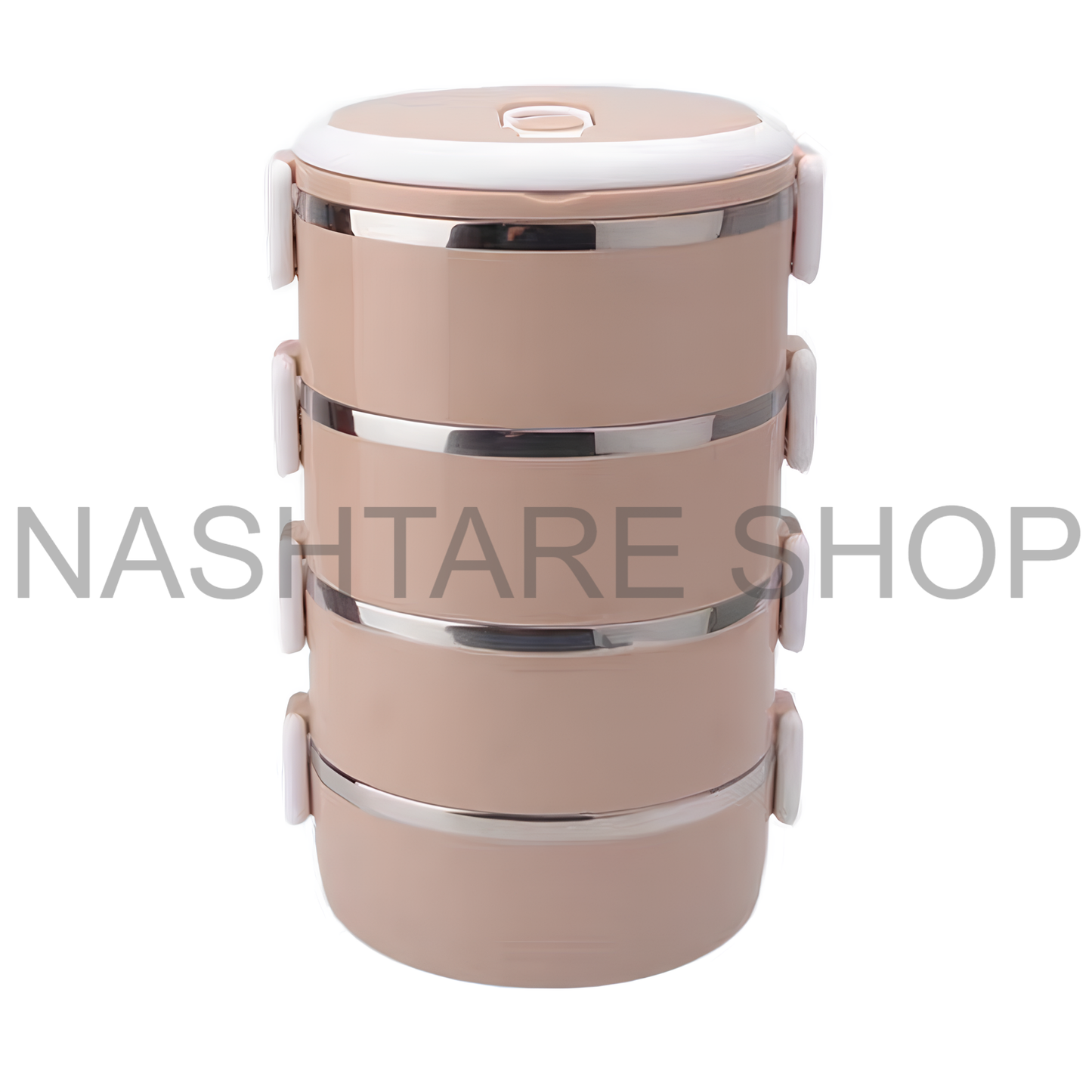 Stainless Steel Stackable Lunch Box | علبة غداء ستانلس ستيل متعددة الطبقات